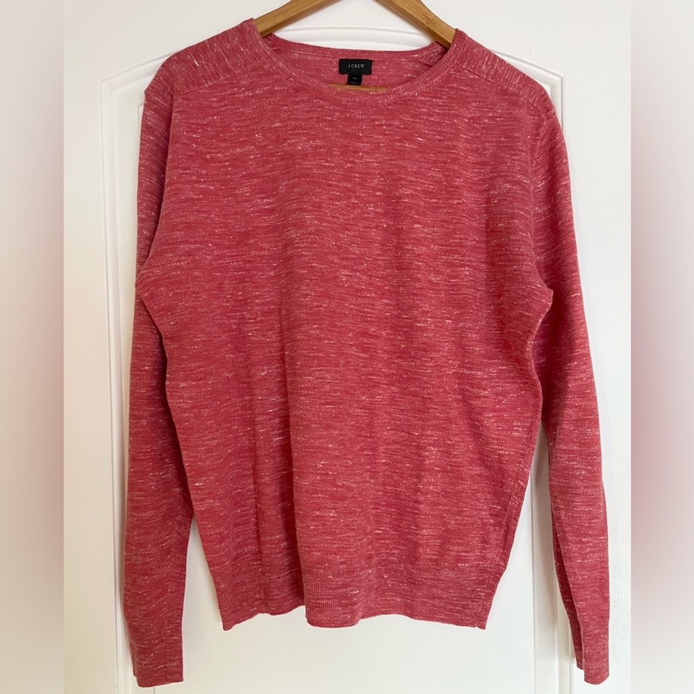 J. Crew Knit Sweater Red Orange Coral size Medium